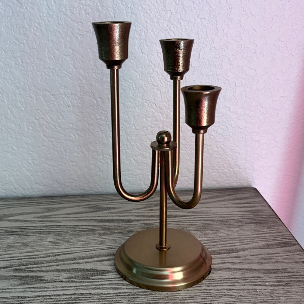 Hearth and hand metal taper candelabra